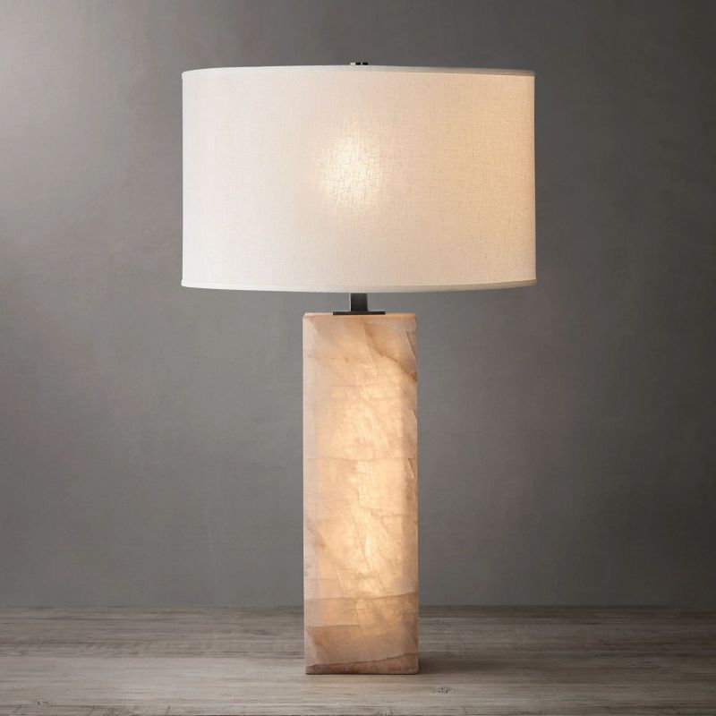 Alabaster Riven Table Lamp