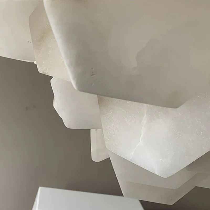 Talan Multi-layer Irregular Alabaster Chandelier-Momo Lighting