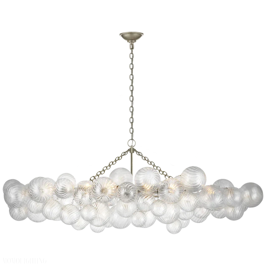 Talial Glass Large Linear Chandelier-Momo Lighting