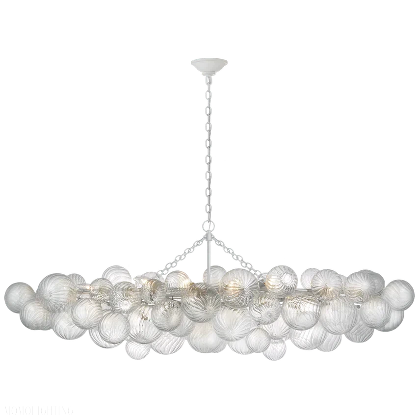 Talial Glass Large Linear Chandelier-Momo Lighting