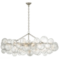 Talial Glass Medium Linear Chandelier-Momo Lighting