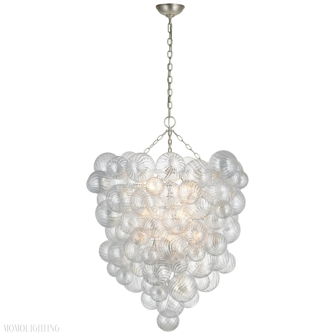 Talian Glass Entry Chandelier 36"-Momo Lighting