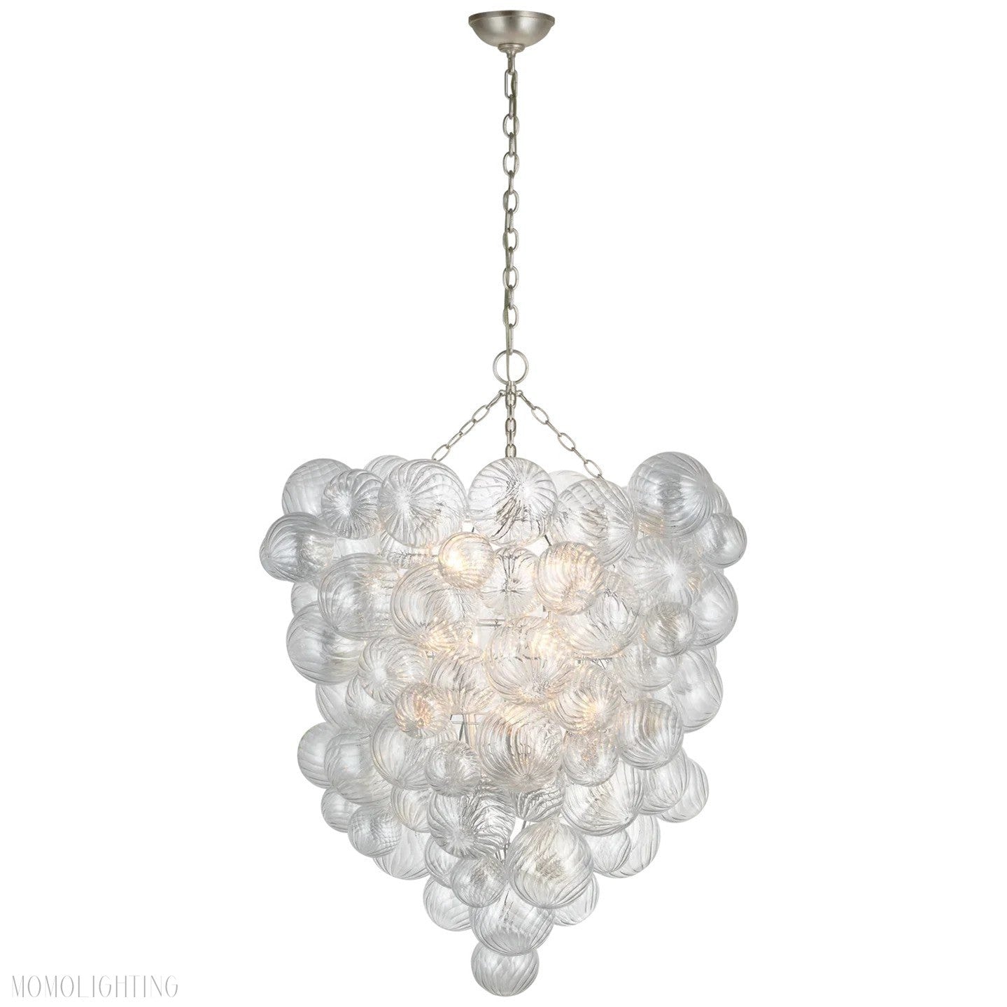 Talian Glass Entry Chandelier 36"-Momo Lighting