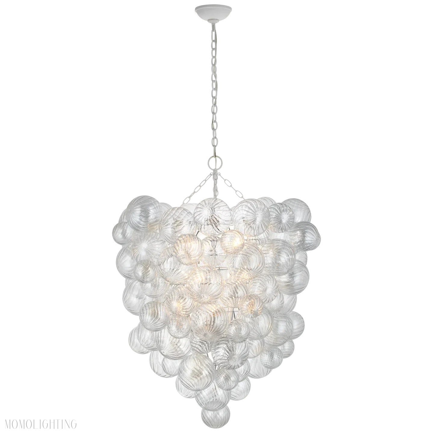 Talian Glass Entry Chandelier 36"-Momo Lighting