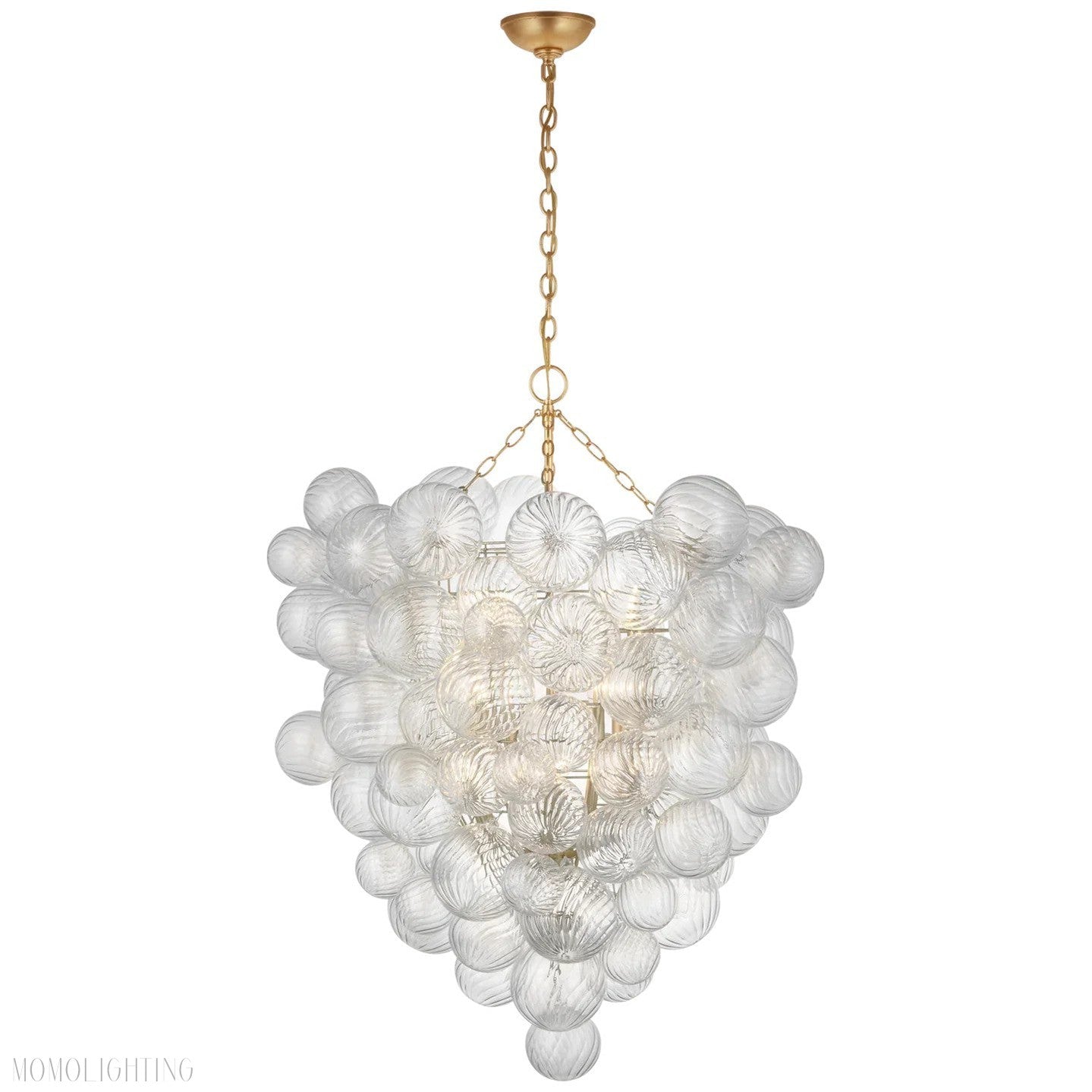 Talian Glass Entry Chandelier 36"-Momo Lighting