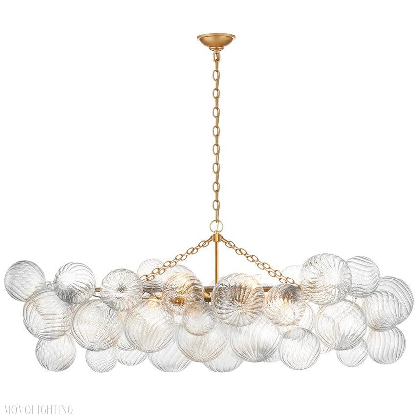 Talian Glass Linear Chandelier 51"-Momo Lighting