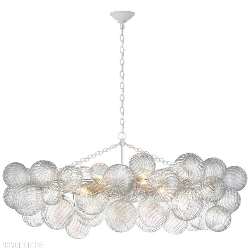 Talian Glass Linear Chandelier 51"-Momo Lighting