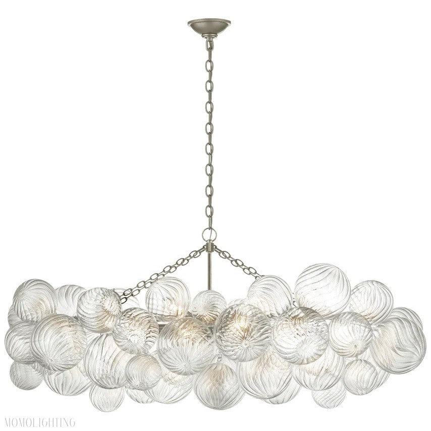 Talian Glass Linear Chandelier 51"-Momo Lighting