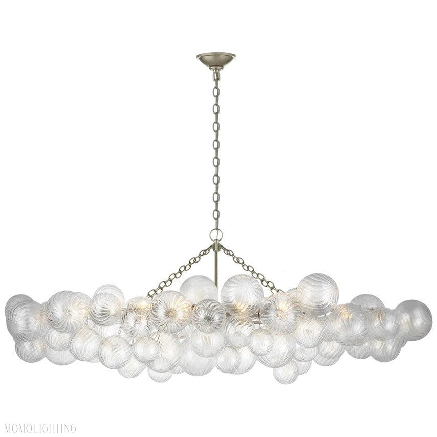 Talian Glass Linear Chandelier 63"-Momo Lighting