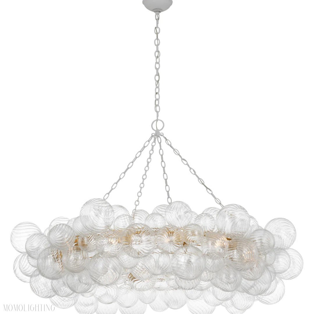 Talian Glass Ring Chandelier 54"-Momo Lighting