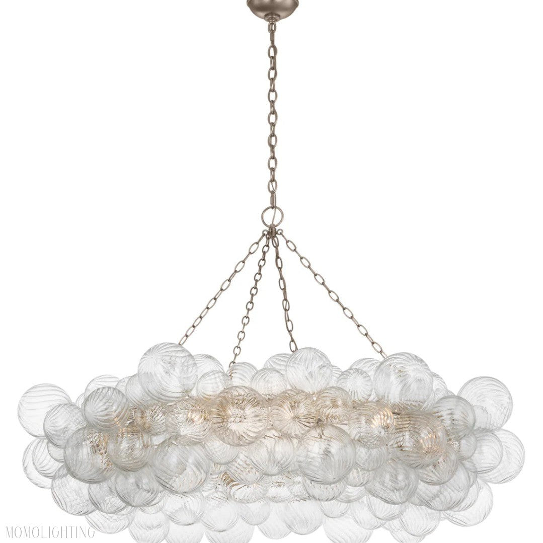 Talian Glass Ring Chandelier 54"-Momo Lighting