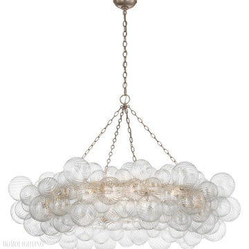 Talian Glass Ring Chandelier 54"-Momo Lighting
