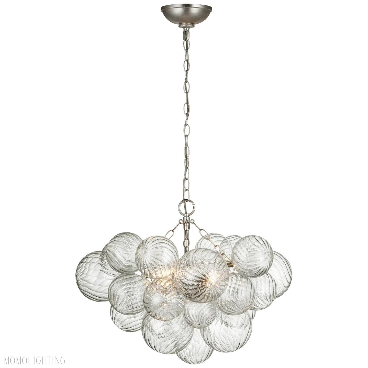 Talian Glass Round Chandelier 24"-Momo Lighting
