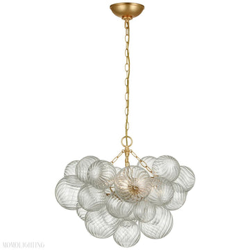 Talian Glass Round Chandelier 24"-Momo Lighting