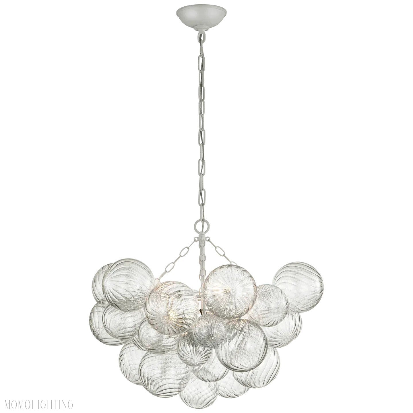 Talian Glass Round Chandelier 30"-Momo Lighting