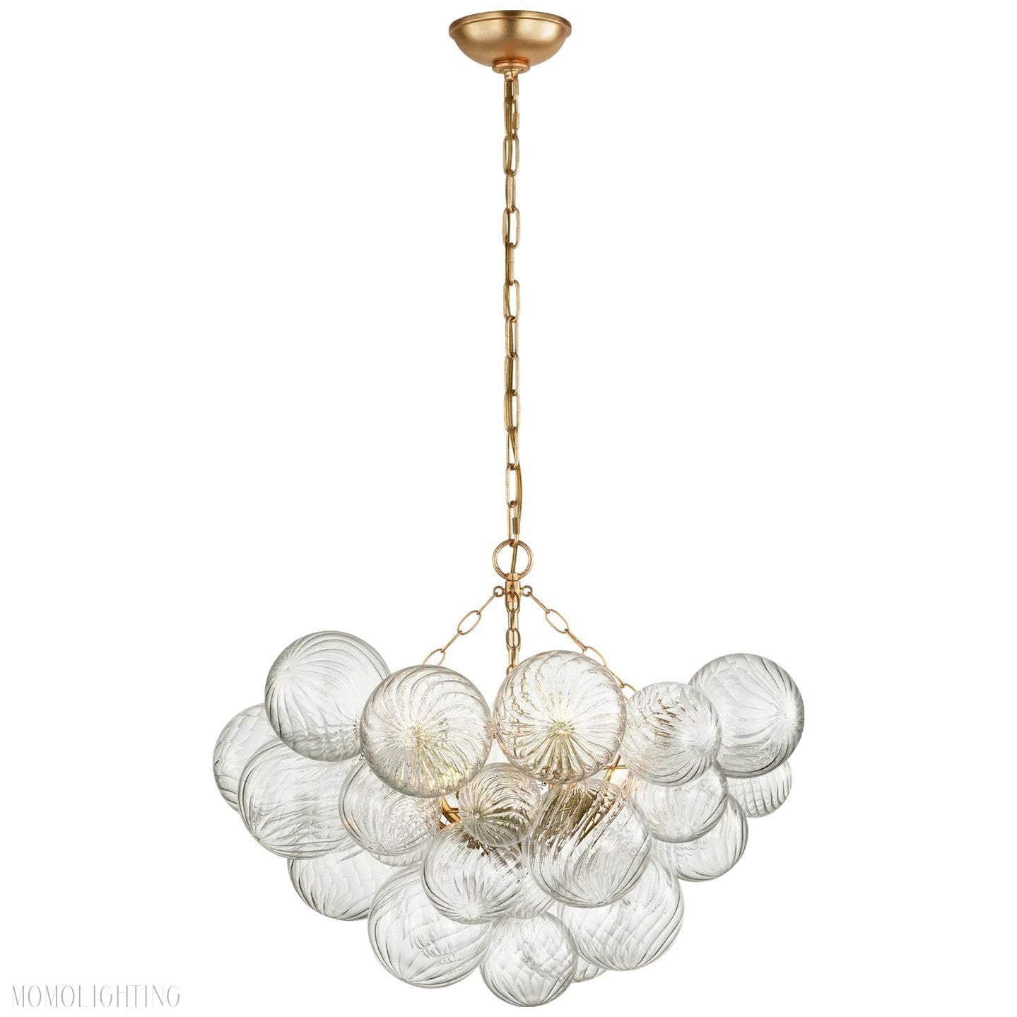 Talian Glass Round Chandelier 30"-Momo Lighting