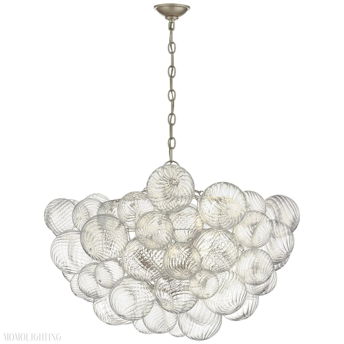 Talian Glass Round Chandelier 33"-Momo Lighting