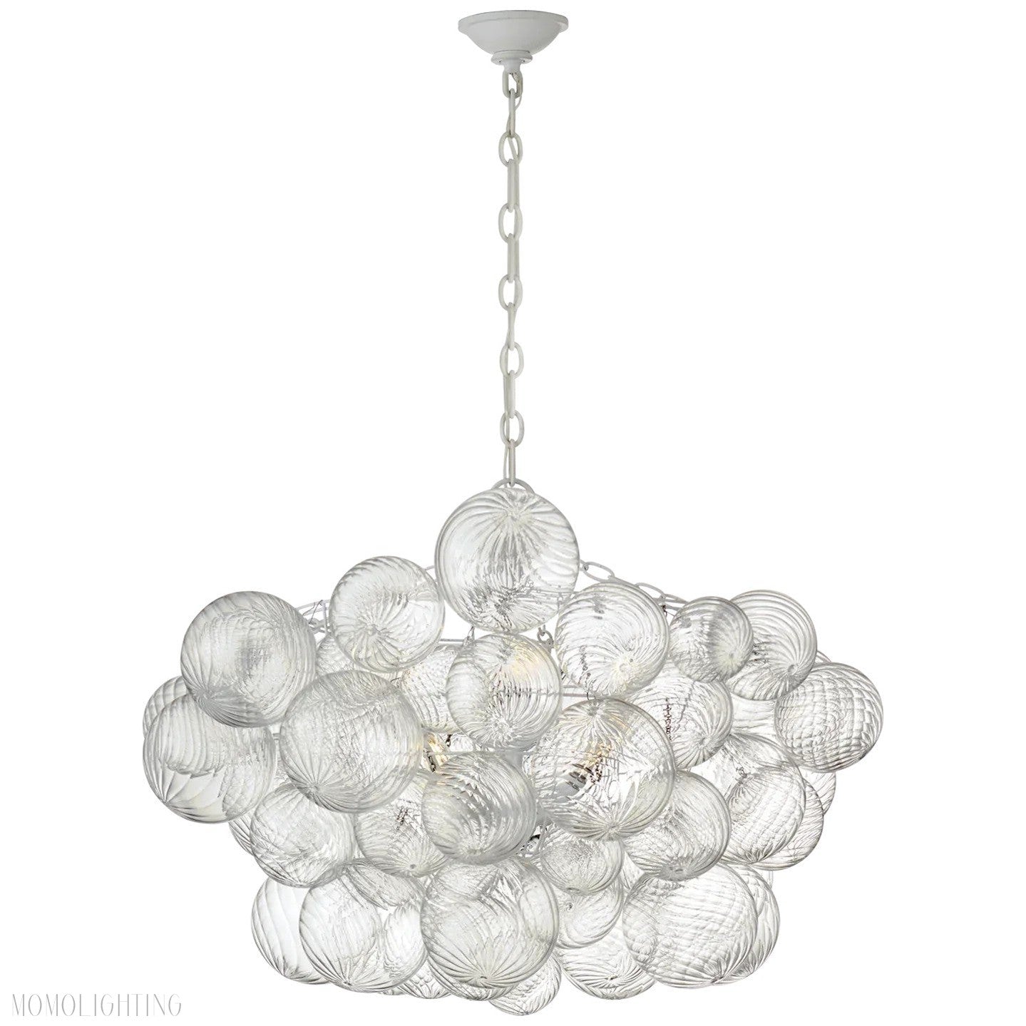 Talian Glass Round Chandelier 33"-Momo Lighting
