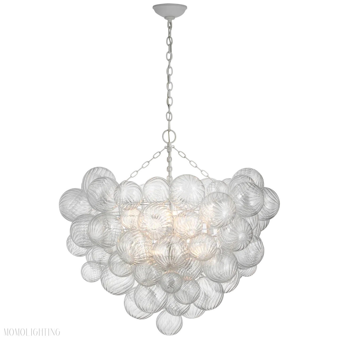 Talian Glass Round Chandelier 38"-Momo Lighting
