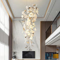 Tight Spiral Ginkgo Leaf Chandelier-Momo Lighting