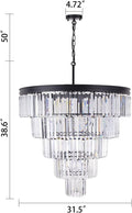 Tochic Crystal Round Chandelier-Momo Lighting