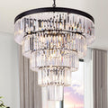 Tochic Crystal Round Chandelier-Momo Lighting