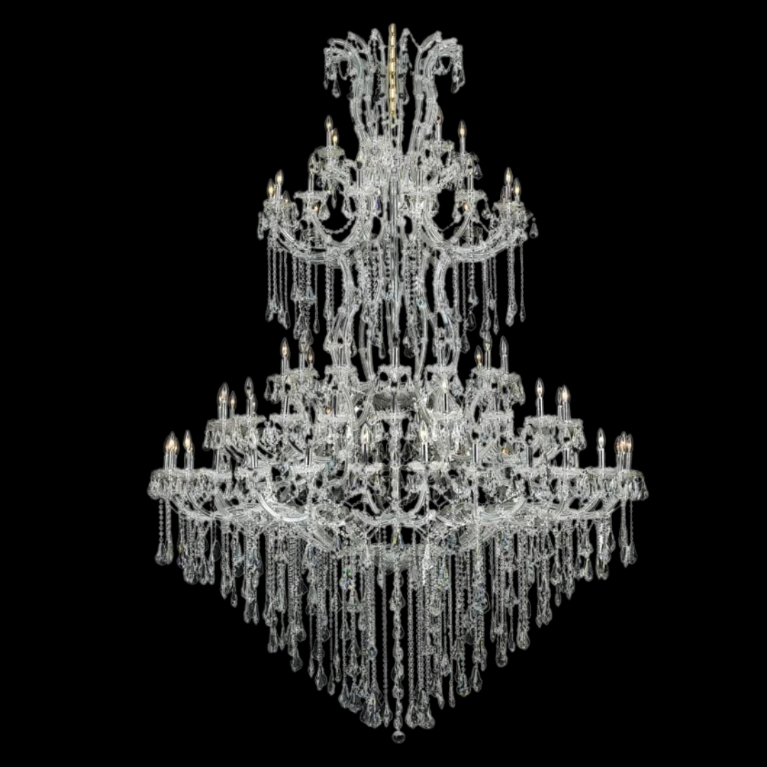 Traditional Candle Crystal Chandelier for Staircase/Foyer/Living Room/Villa-Momo Lighting
