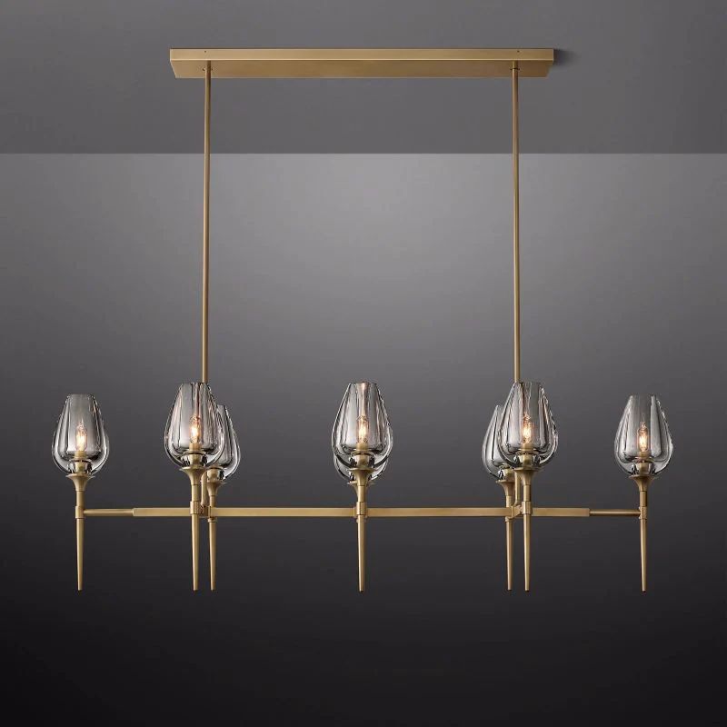 Tulip Linear Chandelier 52''-Momo Lighting