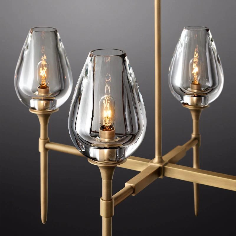 Tulip Linear Chandelier 65''-Momo Lighting