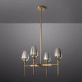 Tulip Round Chandelier 27''-Momo Lighting