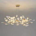Unfolded Ceramic Ginkgo Leaf Chandelier-Momo Lighting
