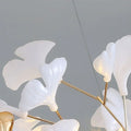 Unfolded Ceramic Ginkgo Leaf Chandelier-Momo Lighting