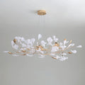Unfolded Ceramic Ginkgo Leaf Chandelier-Momo Lighting