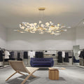 Unfolded Ceramic Ginkgo Leaf Chandelier-Momo Lighting