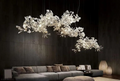 Vertical Modern Ceramic Ginkgo Tree Petal Chandelier 4 Size-Momo Lighting