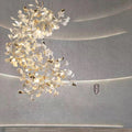 Vertical Modern Ceramic Petal Chandelier Stair Light-Momo Lighting