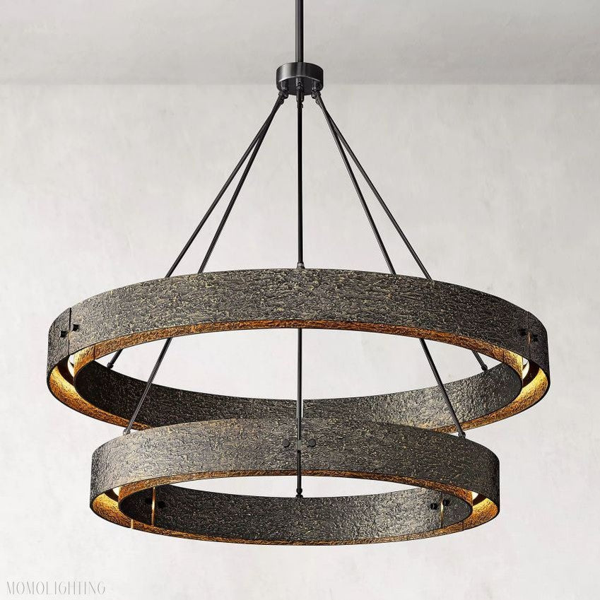 Veuvery Two-Tier Round Chandelier D 72"