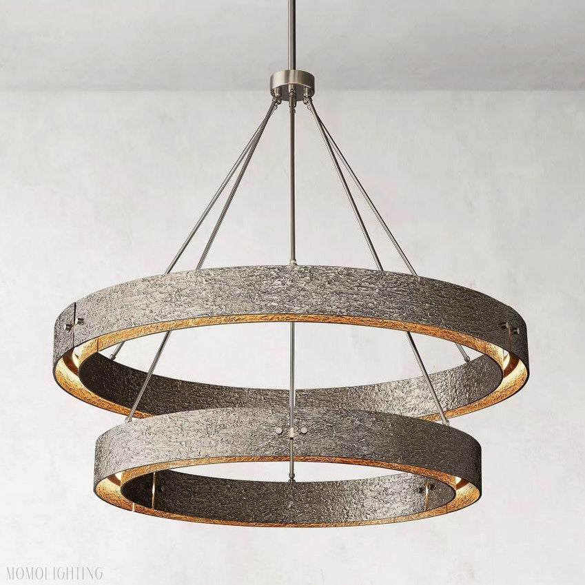 Veuvery Two-Tier Round Chandelier D60"