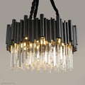 Viol Crystal Round Chandelier-Momo Lighting