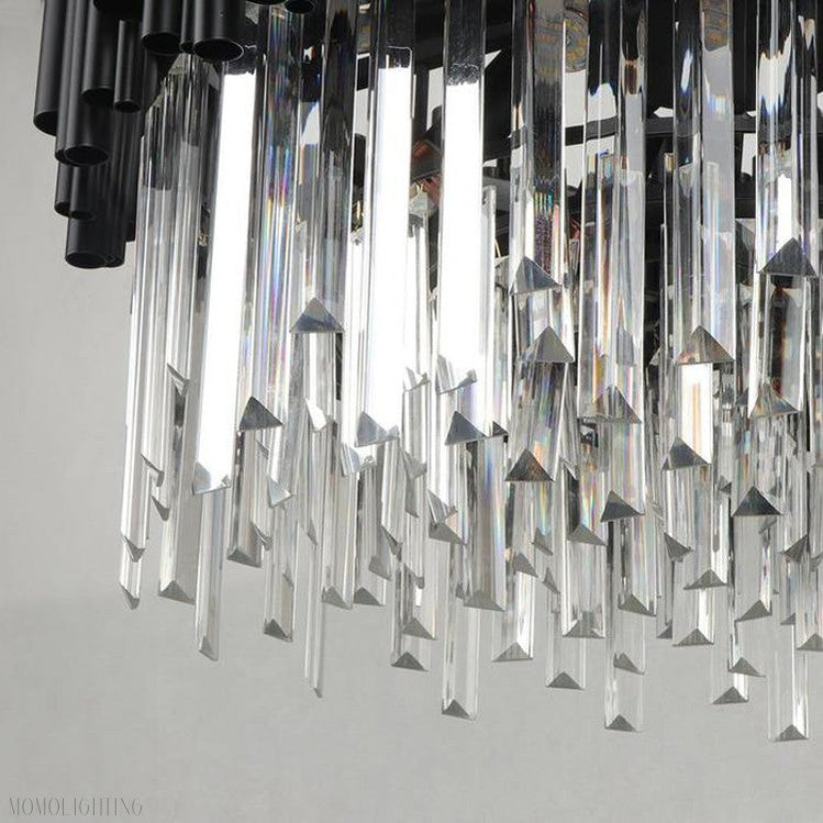 Viol Crystal Round Chandelier-Momo Lighting