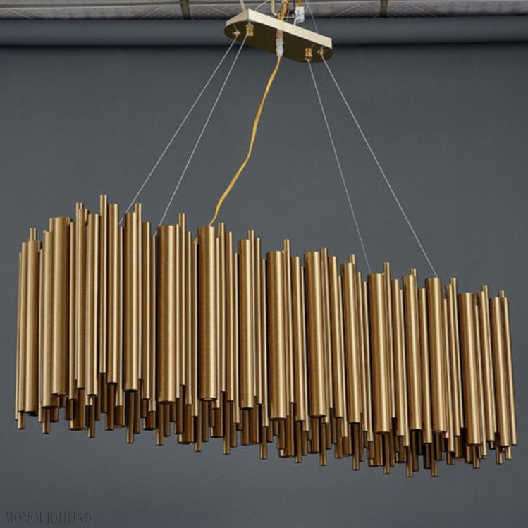 Viol Rectangle Chandelier for Dining Room-Momo Lighting