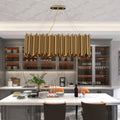 Viol Rectangle Chandelier for Dining Room-Momo Lighting