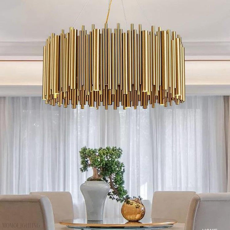 Viola Stainless Steel Chandelier-Momo Lighting