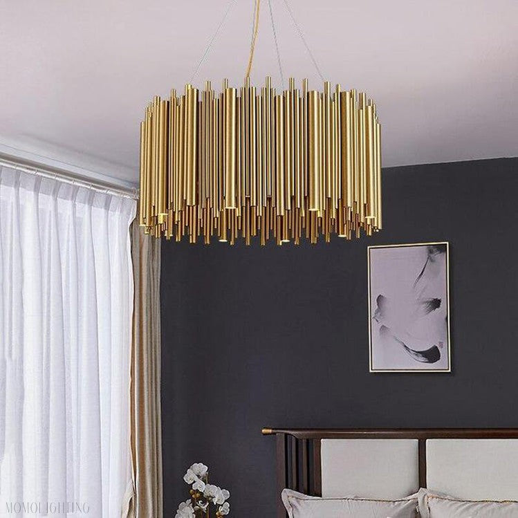 Viola Stainless Steel Chandelier-Momo Lighting
