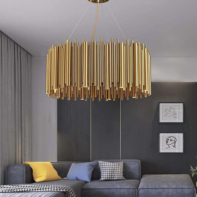 Viola Stainless Steel Chandelier-Momo Lighting