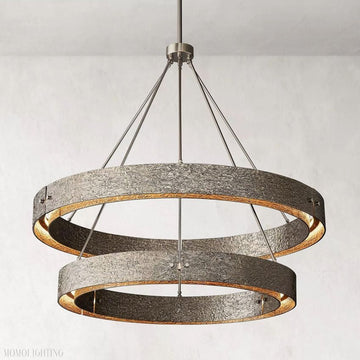 Vouvray Two-Tier Round Chandelier D72"-Momo Lighting