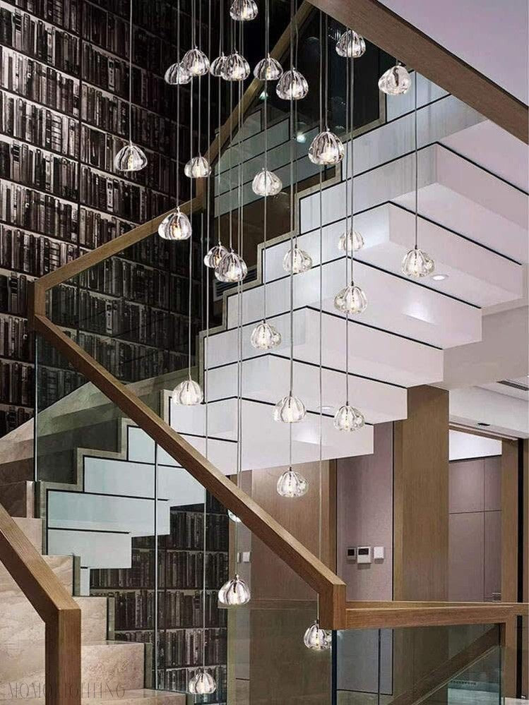 Walsh Foyer & Staircase Chandelier 7" 19" 33" D-Momo Lighting