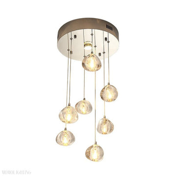 Walsh Foyer & Staircase Chandelier 7" 19" 33" D-Momo Lighting