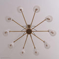 White Porcelain Round Chandelier 10-Lights-Momo Lighting