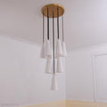 White Porcelain Round Chandelier D18
